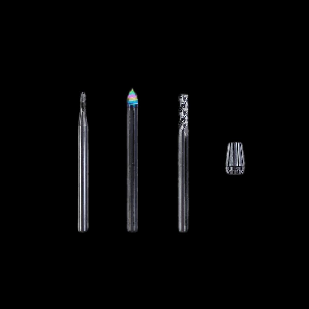CNC Bits - 4mm Shank (3 Bits, with Spindle collet)